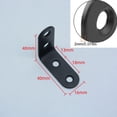 thumbnail image 2 of 30 Piezas Soportes de Fijación Negros de Acero Laminado en Frío 40x40 mm, Refuerzos de Esquinas Metálicos para Fijación y Reparación de Muebles, Juntas Reforzadas, Negro, 2 of 5