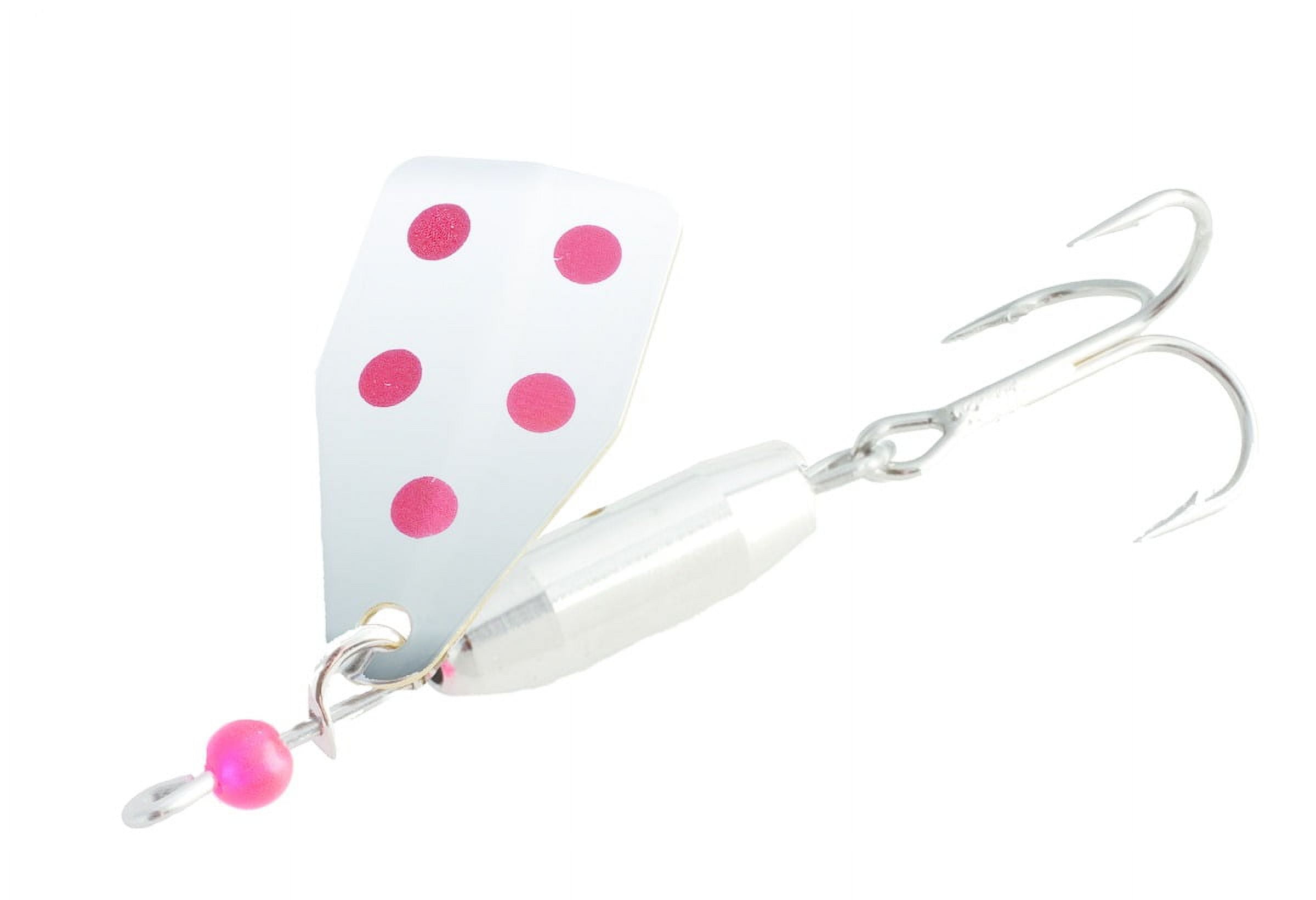 (2 pack) Jake's StreamALure 1/6oz Silver w Red Dots