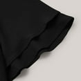 thumbnail image 5 of yillto Women Plus Size Blouse Ruffle Short Sleeve Dressy Fashion Tunic Tops Crewneck Loose Business Shirts, 5 of 7