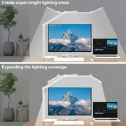 LED Desk Lamp for Home Office - 24W Architect Table Lamp with Long Swing Arm Corded Electric 1500LM Bright Dimmable Computer Table Light(White)