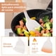 thumbnail image 2 of Juego de Utensilios de Cocina de Silicona Utensilios-Juego de 12 Herramientas de Cocina Antiadherentes Resistentes al Calor con Mango de Silicona y Madera, Ideal para Cocinar y Hornear, Blanco, 2 of 5