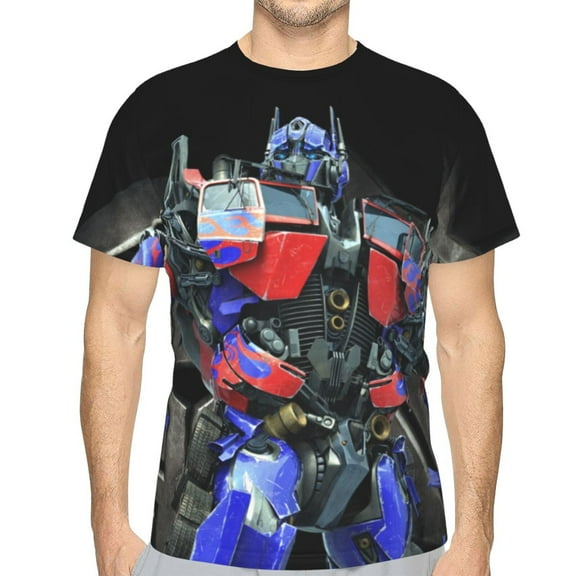 Transformers Mens 3d Print Casual Short Sleeve T Shirts Tee Tops
