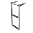 thumbnail image 1 of JIF Marine EQB2 2 Step Over Platform Telescoping Boat Ladder with Hand Grip, 1 of 1