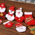 thumbnail image 6 of Cheapark 10-Piece Christmas Fabric Doll Ornament Set - 1 Unique Cute Doll Pendant for Home Xmas Tree, Festive Holiday Decor, 6 of 6