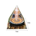 thumbnail image 3 of NEONWE White Crystal Pyramid Chakra Healing Energy Stone Desktop Decoration for Office and Home Decor, 3 of 7