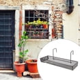 thumbnail image 4 of ETHZZLE 2Pcs Hanging Flower Pots Holder Iron for Balcony and Home Office Storage Solutions, 4 of 7