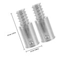 thumbnail image 2 of HOOWIFFY 4pcs Stainless Steel Broom Handle Adapter for Threaded Extension Poles for Household Maintenance, 2 of 8