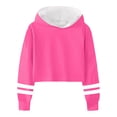 thumbnail image 4 of Emitonse Kids Girls Hoodies Long Sleeve Sweatshirts Drawstring Pullover with Pocket Soft Clothing for Teen Girls Size for 6-7 Years,Hot Pink, 4 of 4