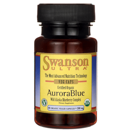 Swanson Certified Organic Aurorablue Alaskan Blu 200 mg 30 Org Vegcap