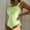 Green, variant on Summer Promotion UTSJKR Womens One Piece Swimsuits 2025 Slimming High Cut Swimwear Textured 1 Piece Adjustable Spaghetti Straps Bathing Suits Khaki L