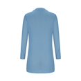 thumbnail image 4 of Women Lightweight Long Sleeve Cardigan Ribbed Neckline Soft Knit Button Down Loose Open Front Outwear Sweater, 4 of 6