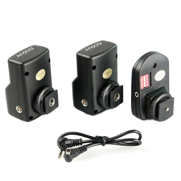 Andoer Universal 16 Channels Wireless Remote Speedlite Flash Trigger 1 & 2 Receivers