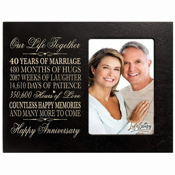 40th Anniversary Photo Frame - Our Life Together