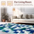 thumbnail image 3 of Modern Checkered Pattern Soft Area Rug, Non Slip, Stain Resistant, Washable Area Rugs for Living Room, Bedroom, Floor Mat 3x5ft, 3 of 6