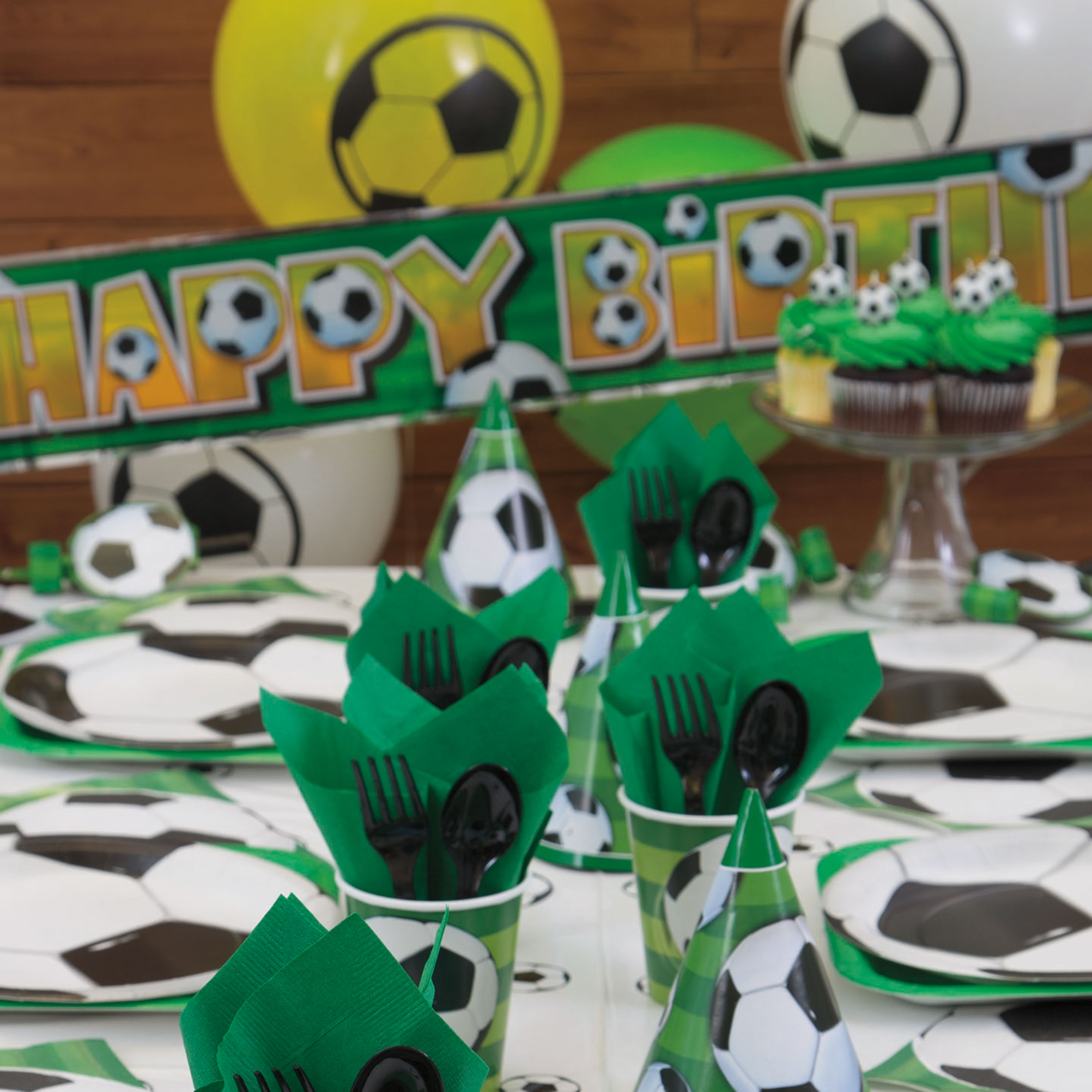 Soccer Plastic Party Tablecloth, 84" x 54" - image 3 of 4