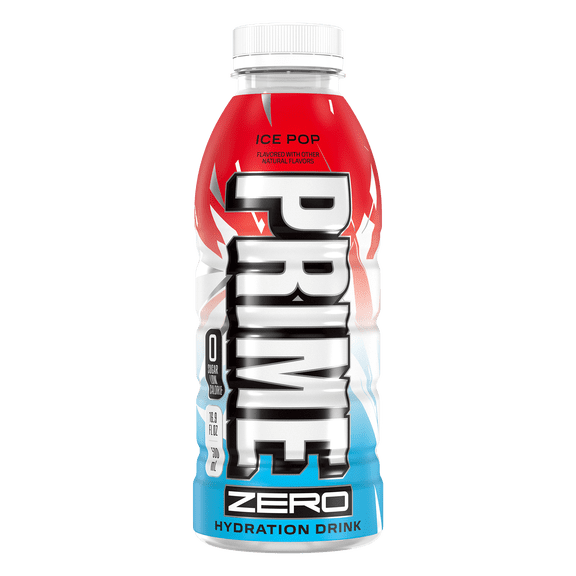 Prime Hydration Zero Sugar Sports Drink, Ice Pop, 16.9 fl oz, Bottle