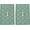 Buckingham Green with Gold, variant on Meriville Moroccan 1 Toggle Wallplate, Single Switch Electrical Cover Plate, Antique Gold