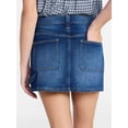 thumbnail image 3 of No Boundaries Denim Carpenter Micro Mini Skirt, Women's XXS-XXL, 3 of 6
