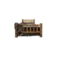 thumbnail image 2 of HomeStock Modern Motifs Queen Spindle Style Log Bed with Rustic Laser Engraved Bear Design and Mortise and Tenon Joinery, Stained, Lacquered Wood, 94"L x 66"W x 47"H, 2 of 5