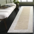 thumbnail image 2 of SAFAVIEH Pine Martha Solid Wool Runner Rug, Dark Beige/Ivory, 2'3" x 8', 2 of 10