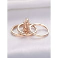 thumbnail image 2 of Sale on Trio Wedding Ring Set, 2 Carat Morganite and Diamond Trio Set, Engagement Ring and 2 Matching Wedding bands, 10k Rose Gold, 2 of 2