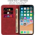 thumbnail image 4 of for iPhone 11 Pro Max 2019 Wallet Case,Premium PU Leather Flip Folio Case with Card Slot,Stand Holder and Magnetic Closure TPU Shockproof Interior Case for Apple iPhone 11 Pro Max 6.5",Red, 4 of 16