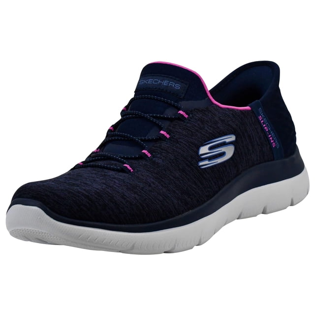 Zapatillas Slip-Ins Summits para Mujer Skechers Azul Marino y Rosa Talla 9 US