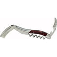 thumbnail image 2 of Laguiole En Aubrac Sommelier Waiter's Corkscrew, Samba Wood With Red Veins Handle, Wine Opener With Foil Cutter & Bottle Opener, Stainless Steel Shiny Bolsters, 2 of 5