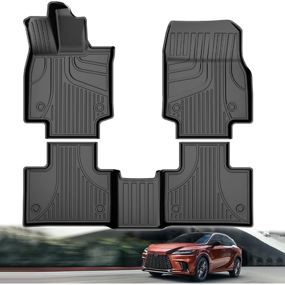 AOMSAZTO Car Floor Mats for Lexus RX350/RX350h/RX500h 2023-2024 All Weather TPE Rubber Floor Liners