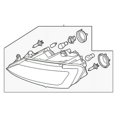 Genuine OE Volkswagen Composite Headlamp - 5C7-941-006-J
