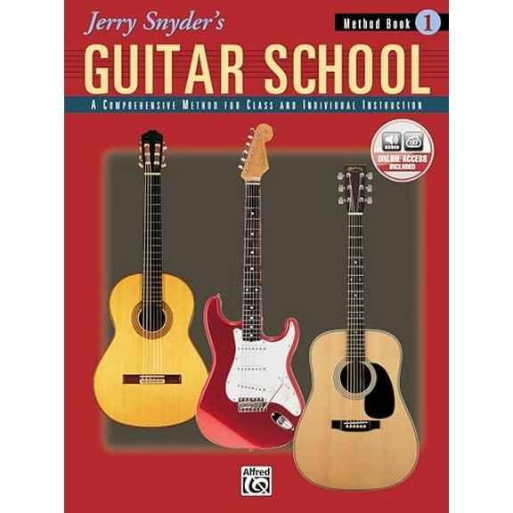 Pre-Owned Jerry Snyder's Guitar School, Method Book, Bk 1: A Comprehensive Method for Class and Individual Instruction, Book & Online Audio (Paperback) 0882849018 9780882849010
