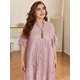 thumbnail image 1 of Toleen mujeres de talla grande Maxi vestidos grandes 2022 nuevo verano rosa diseñador de lujo elegante Abayas largo musulmán fiesta de noche, 1 of 2