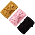 thumbnail image 2 of 1 pieza de diadema para bebé, diadema para niñas recién nacidas, diadema para niñas, diadema elástica de nailon con diademas de lazo, turbante para niñas pequeñas, accesorios para fotos de bebés, gris Sailing Electrónica, 2 of 3