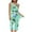 Mint Green, variant on BiZtdJrK Womens 2 Piece Outfits Casual Sleeveless Tank Tops and Cropped Pants Lounge Set Trendy Print Pleated Crewneck Shirts Capris Sleepwear Suits Ofertas Flash Del Dia Mint Green M