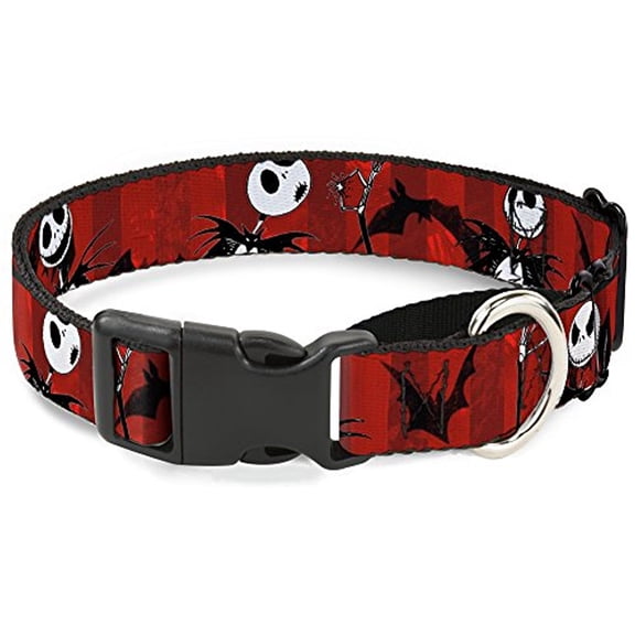 Buckle-Down "NBC Jack Poses Bats Red Stripe" Martingale Dog Collar