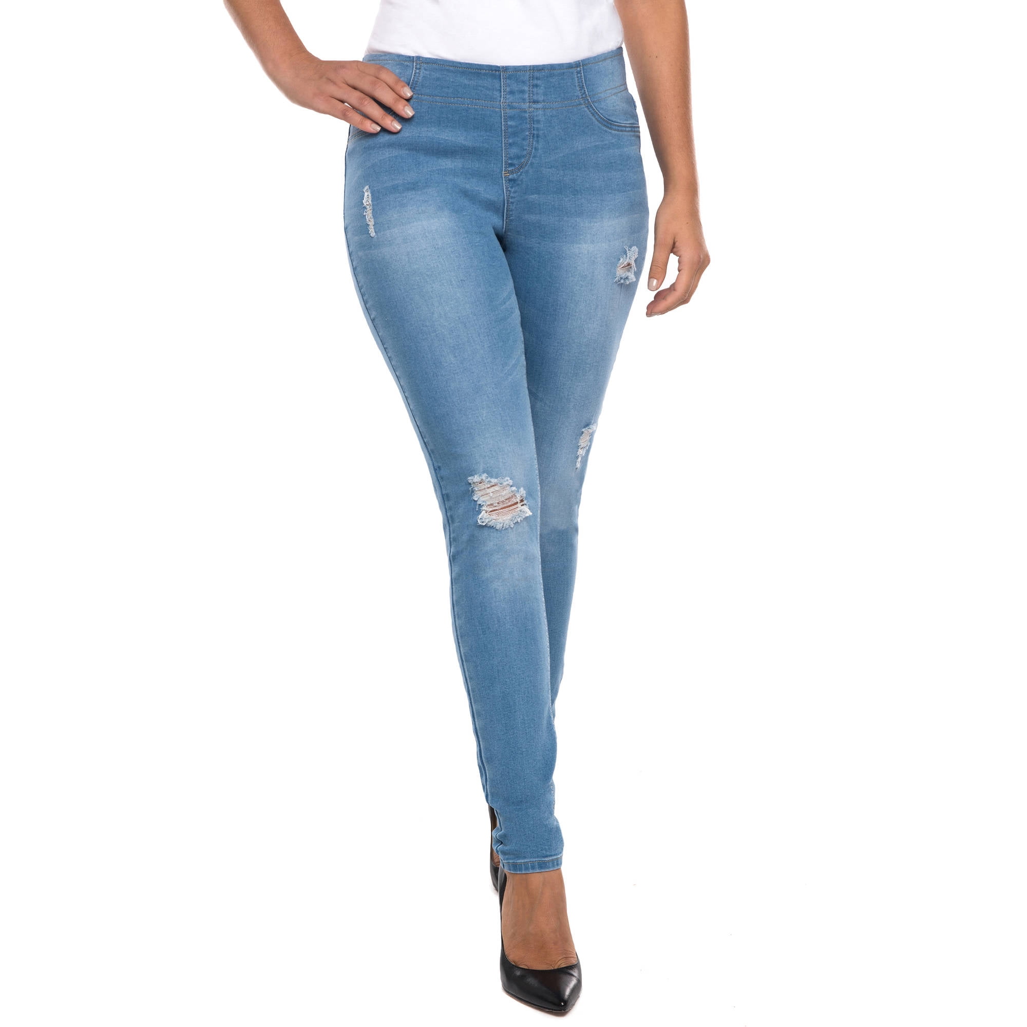faded glory pull on jeans