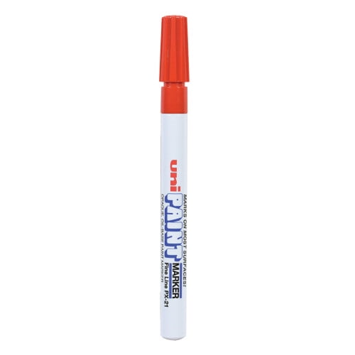 uni Paint Permanent Marker, Fine Bullet Tip, Red, Each