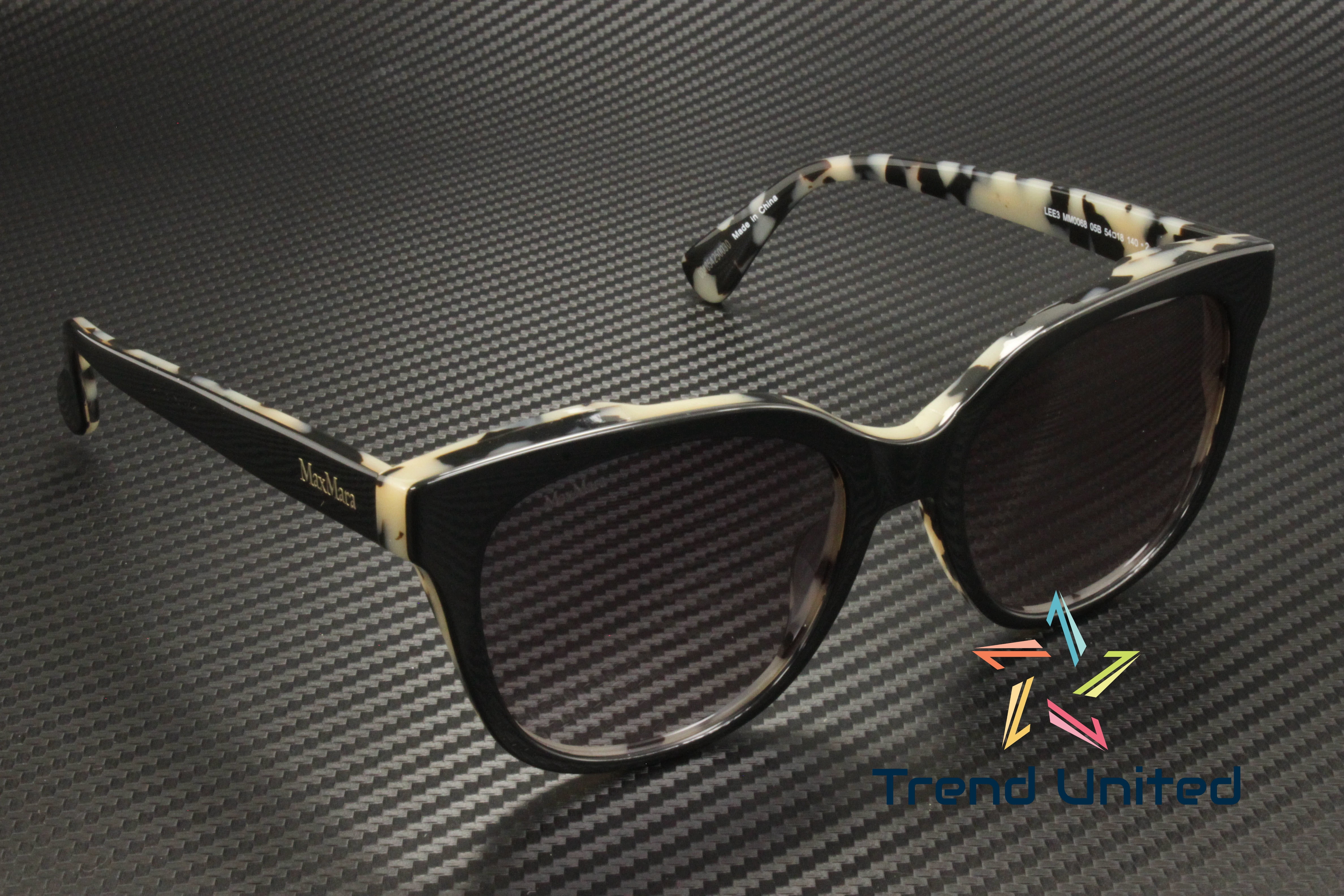 NEW MAX MARA SUNGLASSES BLACK WOMEN EYEWEAR MAX MARA MM0068 05B Max Mara MM0068/S 05B 54 Women Sunglasses – Lexor Miami main image 2