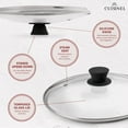 thumbnail image 7 of Glass Lid with Steam Vent Hole - 10"-Inch/25.4-cm - Compatible with Lodge Cast Iron Skillet Pan - Fully Assembled Universal Replacement Cover - Tempered and Oven Safe - Reinforced Stainless Steel Rim, 7 of 7