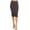 Charcoal, variant on Women's Casual High Waist Slim Stretch Pull On Bodycon Pencil Solid Midi Skirt