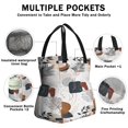 thumbnail image 3 of Boho Bohemian Art Drawstring Lunch Bag Women - Drawstring Lunch Bag Insulated for Work Office - Stain-Resistant Large Lunchbags for Women with Multi-Pockets, 3 of 6