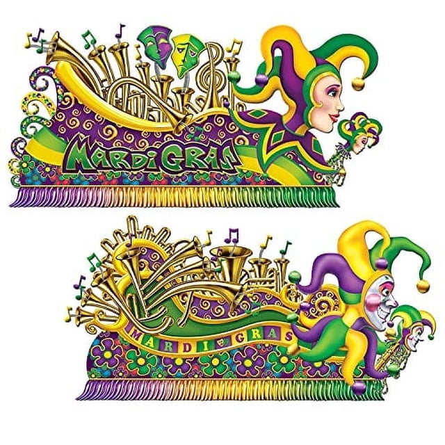 Accesorios para fiestas Beistle accesorios flotantes para Mardi Gras 2 unidades
