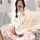 thumbnail image 5 of Sanrio-Pijama de franela de Hello Kitty para mujer, ropa de dormir de terciopelo grueso, ropa de casa de dibujos animados, estilo japonés, dulce y cálido, invierno, nuevo, 5 of 5