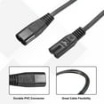 thumbnail image 3 of Uxcell 2 Pcs 3 ft IEC 60320 C8 to 2 IEC 60320 C7 Power Cord, 250V 2.5A C8 to 2 C7 Power Extension Cable for PC, Monitor, Power Supplies, Printer, Scanner, Servers, 3 of 6