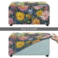 thumbnail image 5 of Xoenoiee Cat Daisy Print Ottoman Cover Rectangle Stretch Slipcover for Ottomans Soft Footstool Cover Footstool Slipcover with Elastic Bottom, Machine Washable, S, 5 of 7