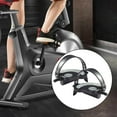 thumbnail image 1 of Langgg Exercise Bike Bicycle Pedals with Adjustable Straps replacement for elderly only Long 14mm spindle, 1 of 9