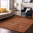 thumbnail image 4 of HomeRoots 678133 5 x 8 ft. Copper & Ivory Abstract Transitional Washable Machine Made Rectangle Area Rug with UV Protection, 4 of 7