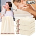 thumbnail image 2 of Njshnmn Bath Towels, Bathroom Towels On Clearance, Quick Dry Absorbent Cotton, 13.4"×29.1", Beige, 2 of 9