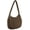Brown, variant on Quilted Puffer Tote Bag Large Crossbody Shoulder Bag with Zipper, Nylon Hobo Oversized Handbag