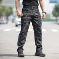 thumbnail image 2 of Mens Outdoor Cargo Pants Durable Military Style Work Trousers with Multiple Pockets and Adjustable Waistband for Hiking Camping, 2 of 5